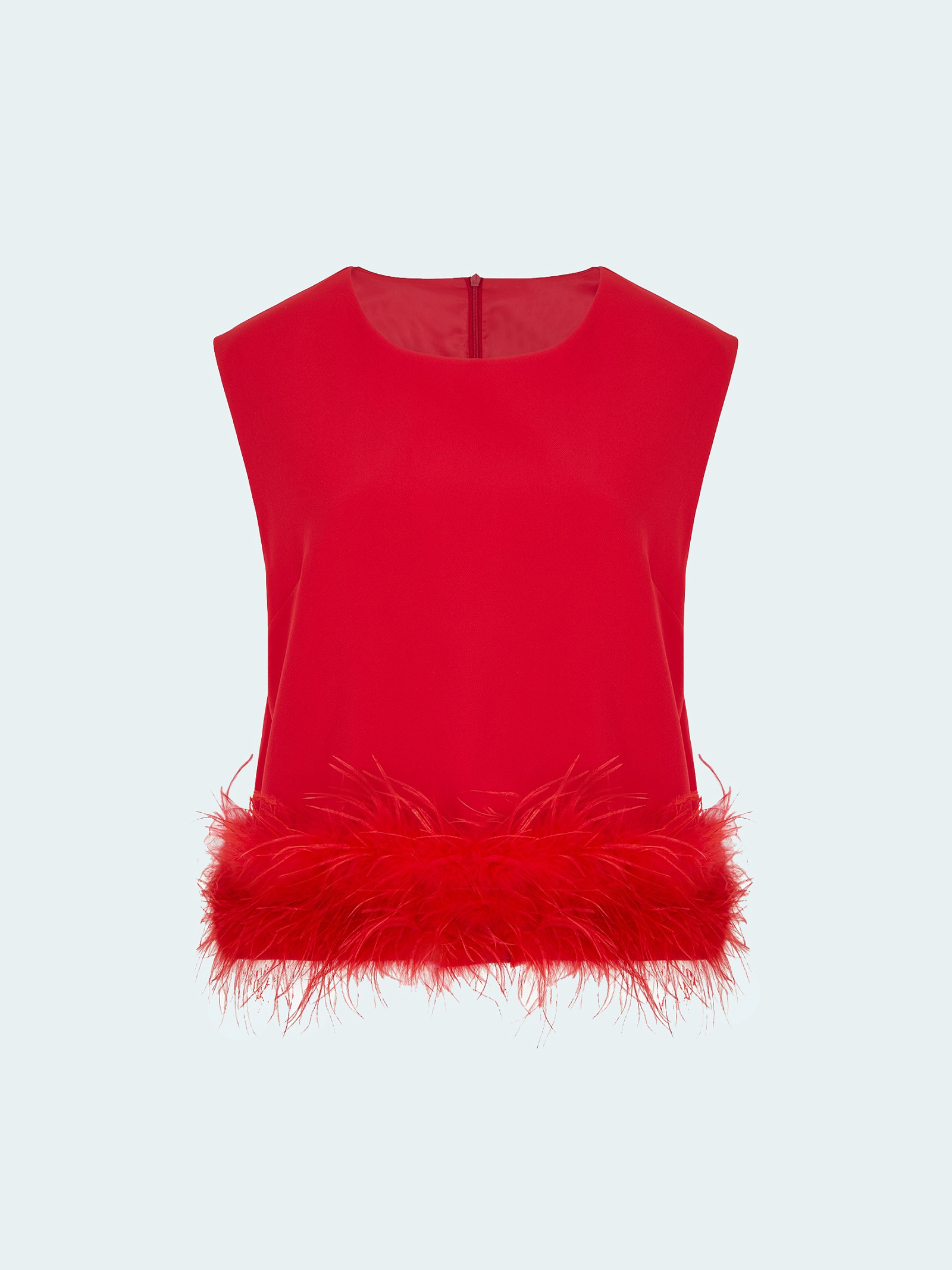 Топ с перьями